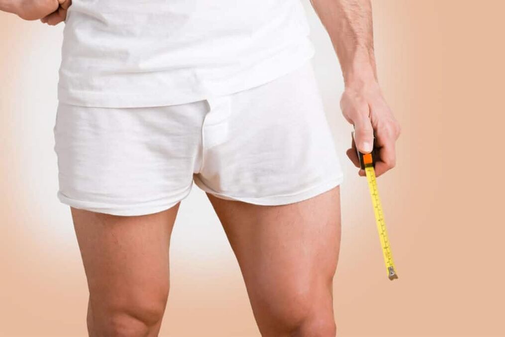 a man with a tape measure which means increasing the thickness of the penis